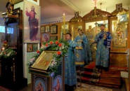 Преосвященнейший Мстислав, епископ Тихвинский и Лодейнопольский, совершил Божественную Литургию в Свято-Троицком храме г. Кириши